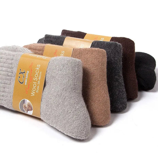 5pairs/lot Men's Wool Socks Winter Casual Thick Warm Winter Men's  Socks 112.28 EZYSELLA SHOP